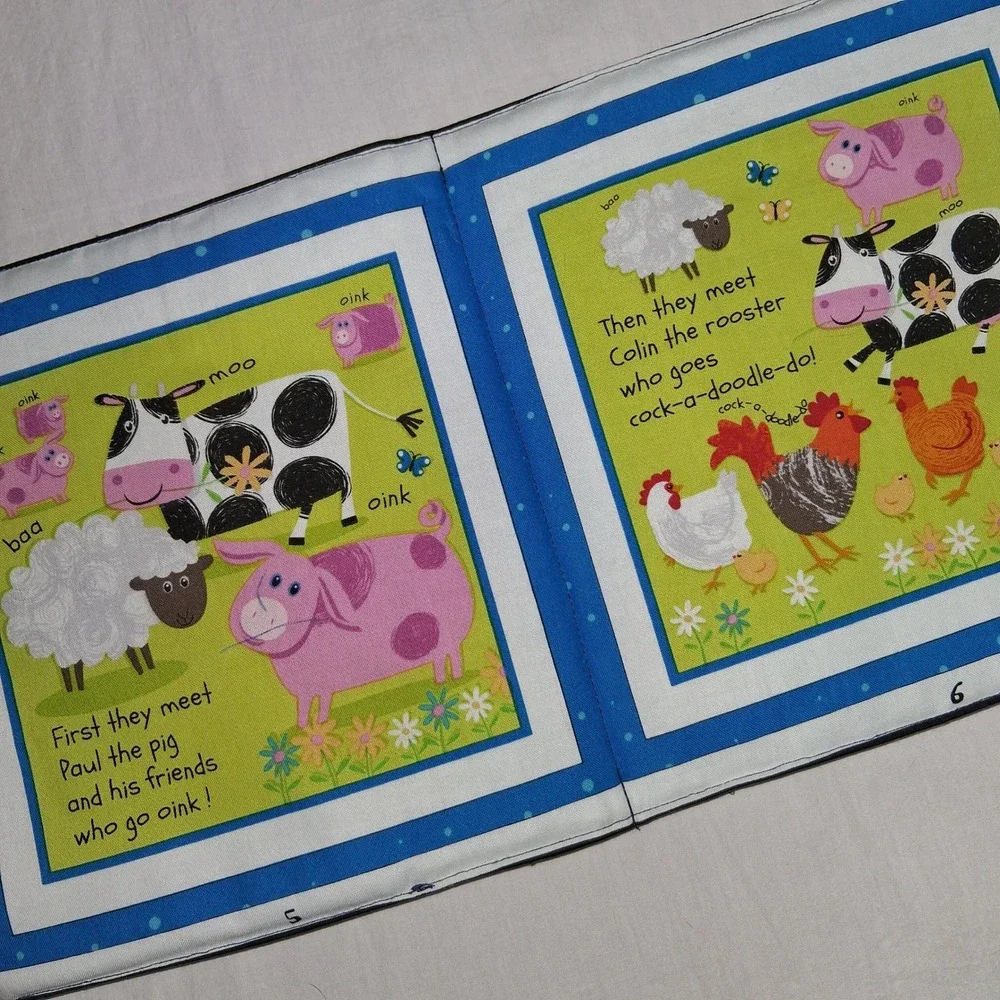 Pat the Cow Makes Friends Soft Fabric Baby‎ Book by Kate Mawdsley